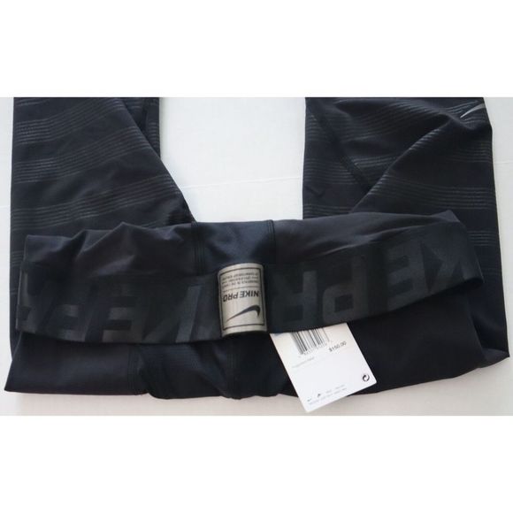 Nike Pro 812988 010 Men's Sz XL Black Hyperrecovery Compression Tights $150 - Picture 7 of 10